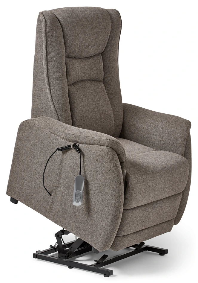 Elof - Recliner med lyfthjälp - Brun