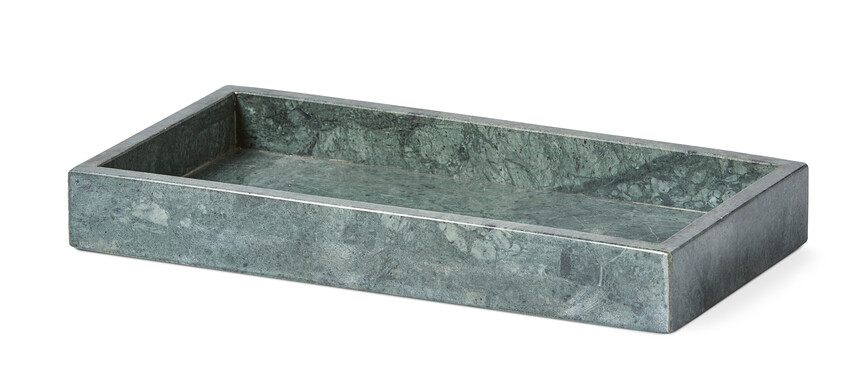 Marmor - Bricka, 30x15 cm - Grön