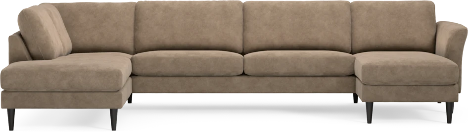 Bridge - 3-sits soffa med divan vänster och schäslong höger - Beige
