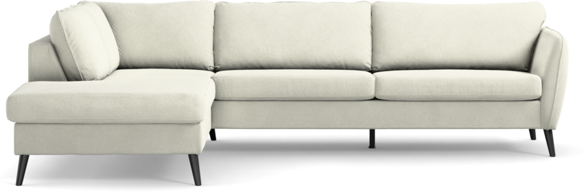 County - 2,5-sits soffa med divan vänster - Vit