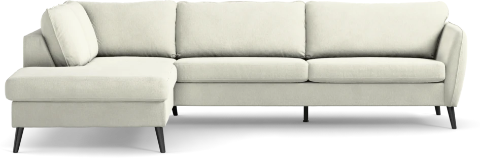 County - 2,5-sits soffa med divan vänster - Vit