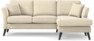 Eden - 2-sits soffa med schäslong - Beige