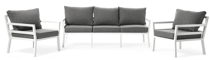 Maxime, Utegrupp med soffa och 2 fåtöljer