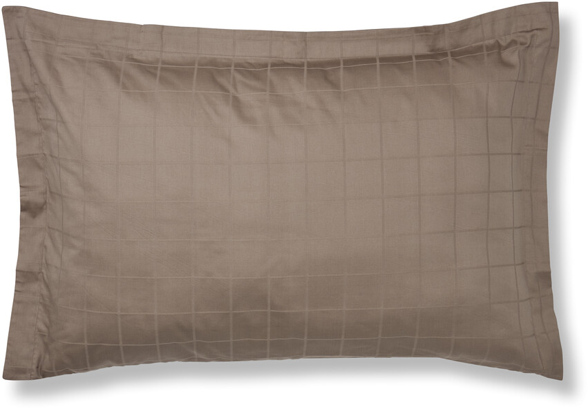 Grand - Örngott till hotellkudde i bomullssatin, 70x100 cm - Beige