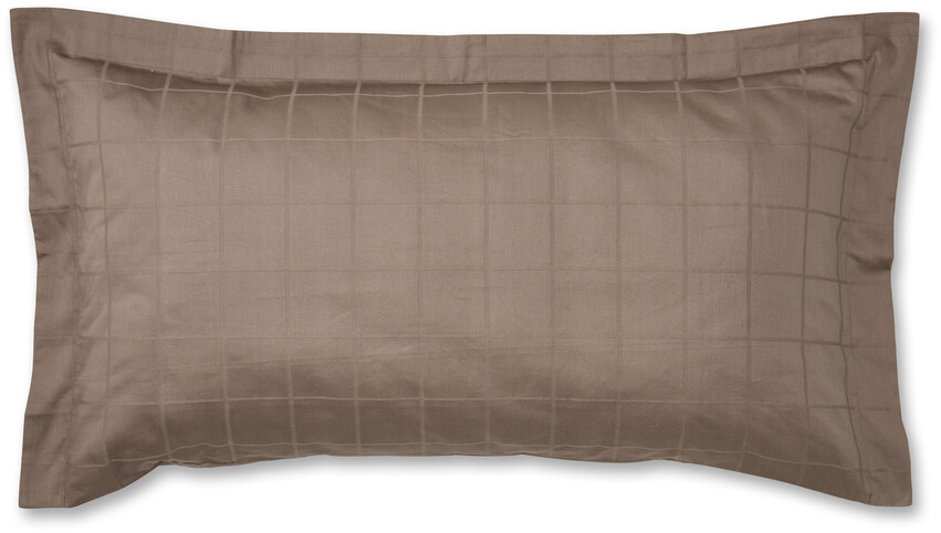 Grand - Örngott till hotellkudde i bomullssatin, 50x90 cm - Beige
