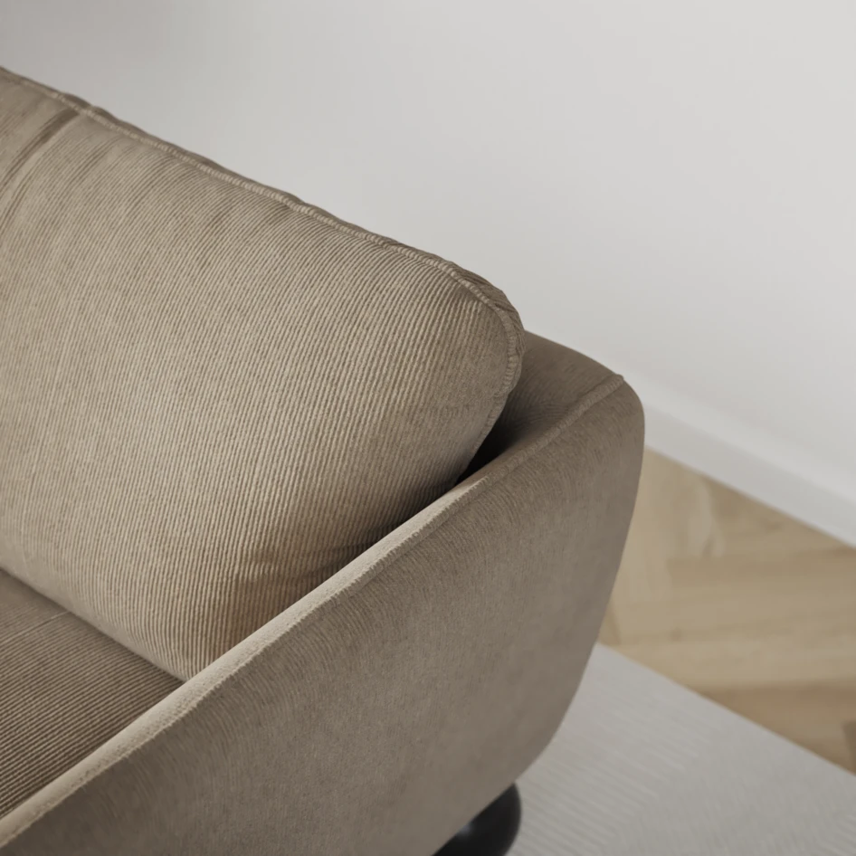 Madison Lux - 3-sits soffa med schäslong vänster - Beige