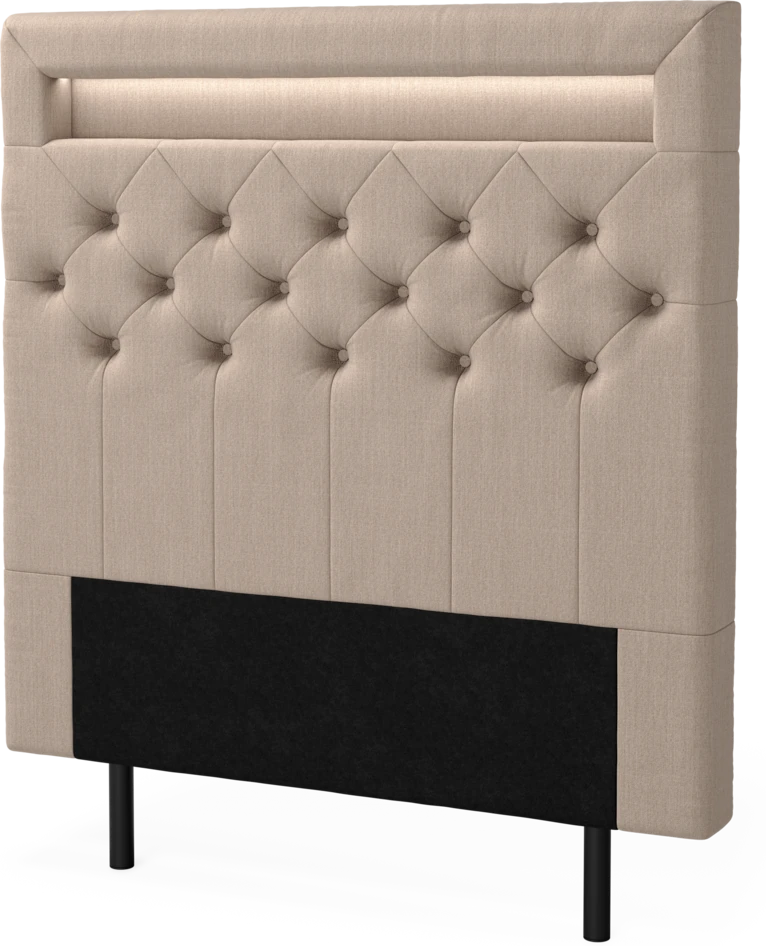 New York led - Sänggavel, 90-210 cm - Beige