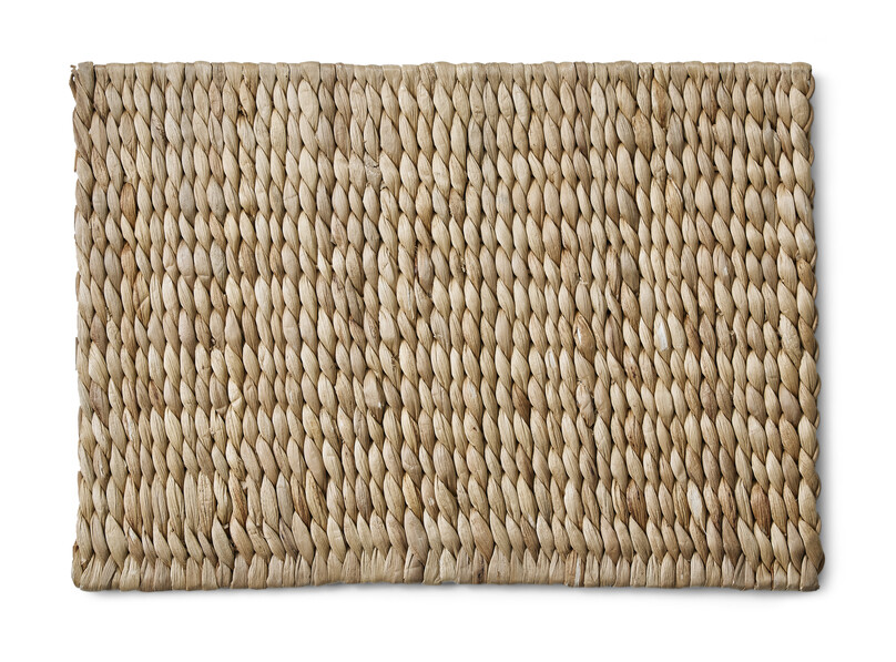 Hanoi - Tablett i flätad vattenhyacint, 32x45 cm - Beige