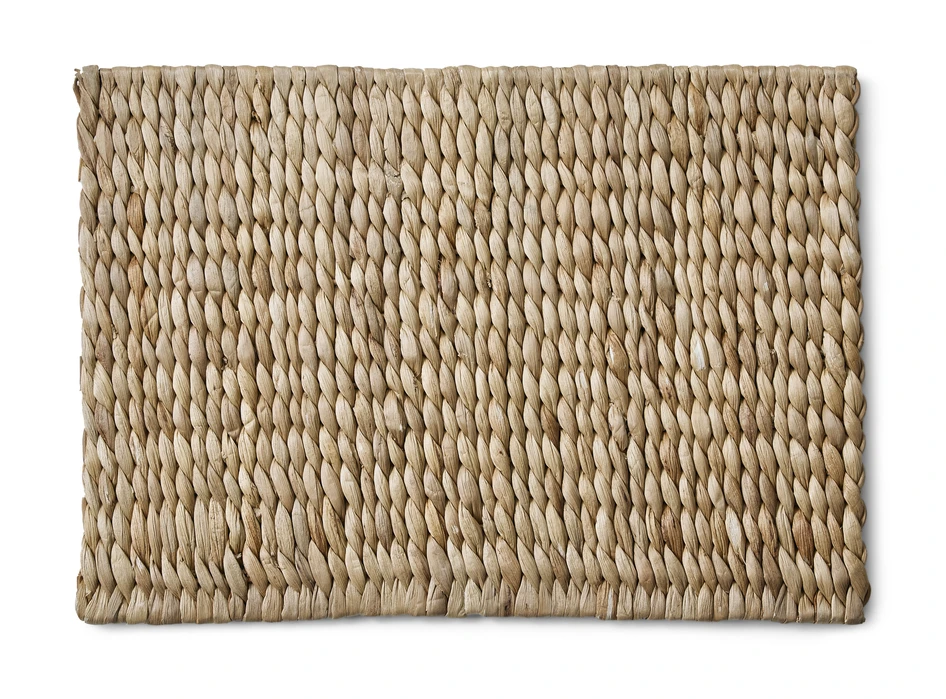 Hanoi - Tablett i flätad vattenhyacint, 32x45 cm - Beige
