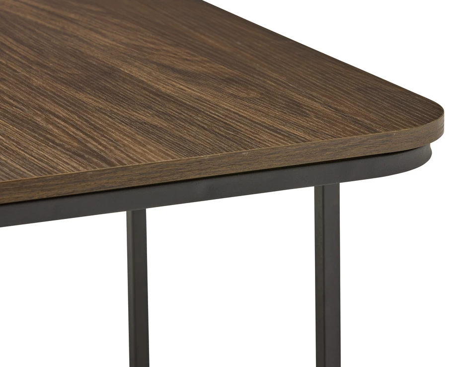 Miza - Satsbord 2 delar, 80x80x45/60x60x40 cm - Brun