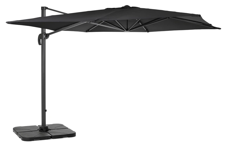Arezzo - Parasoll, 300x300 cm - Svart