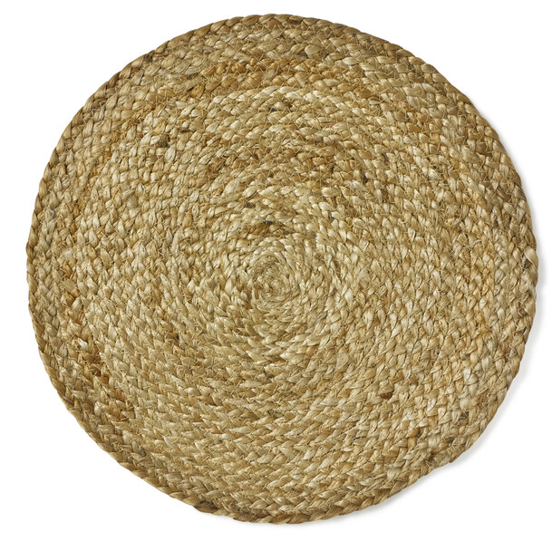 Jonna - Tablett i jute, Ø 38 cm - Brun
