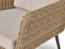 Meridan - Utegrupp med soffa, 2 fåtöljer och bord - Beige