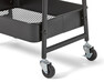 Rollo - Rullvagn med 3 hyllplan, utomhuslack - Svart
