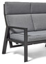 Cosmopol - Utegrupp, soffa med reclinerfunktion och bord - Svart