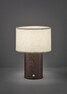 Ralf - Portabel bordslampa, H21,6  Ø15 cm - Brun
