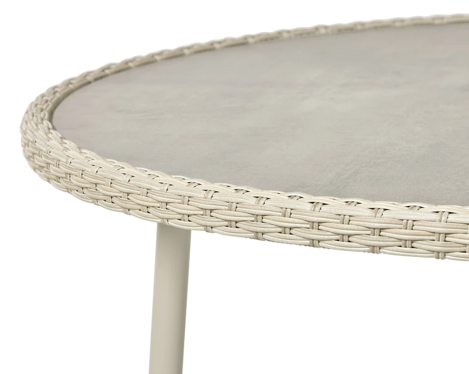 Savona - Utebord, Ø 120 cm - Beige