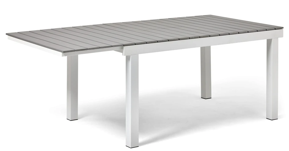Modena - Utebord, L 160-210 cm - Vit