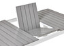 Modena - Utebord, L 160-210 cm - Vit