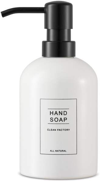 Amalie - Tvålpump, H 17 Ø 7,6 cm, 350 ml - Vit