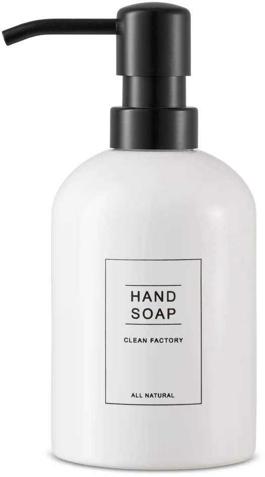 Amalie - Tvålpump, H 17 Ø 7,6 cm, 350 ml - Vit