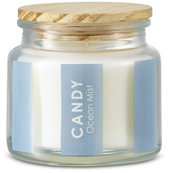 Candy - Doftljus, Ocean Mist, brinntid 15 h, 70 gr - Blå