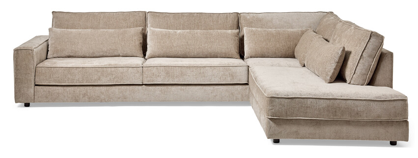 Hudson - 3-sits soffa med divan höger - Beige