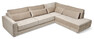 Hudson - 3-sits soffa med divan höger - Beige