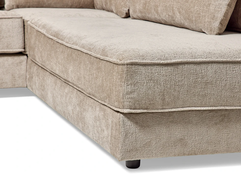 Hudson - 3-sits soffa med divan höger - Beige