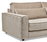 Hudson - 3-sits soffa med divan höger - Beige