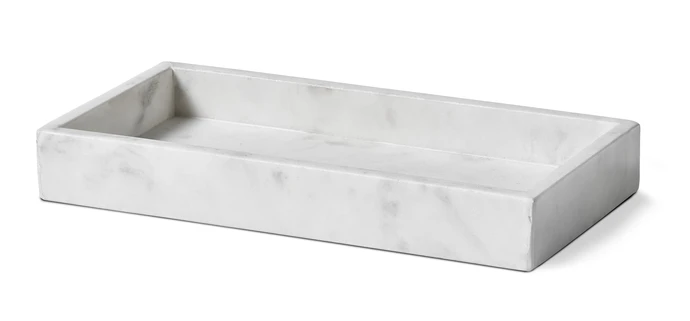 Marmor, Bricka, 15x30x4 cm