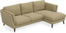 Madison Lux - 2-sits soffa med schäslong höger - Gul