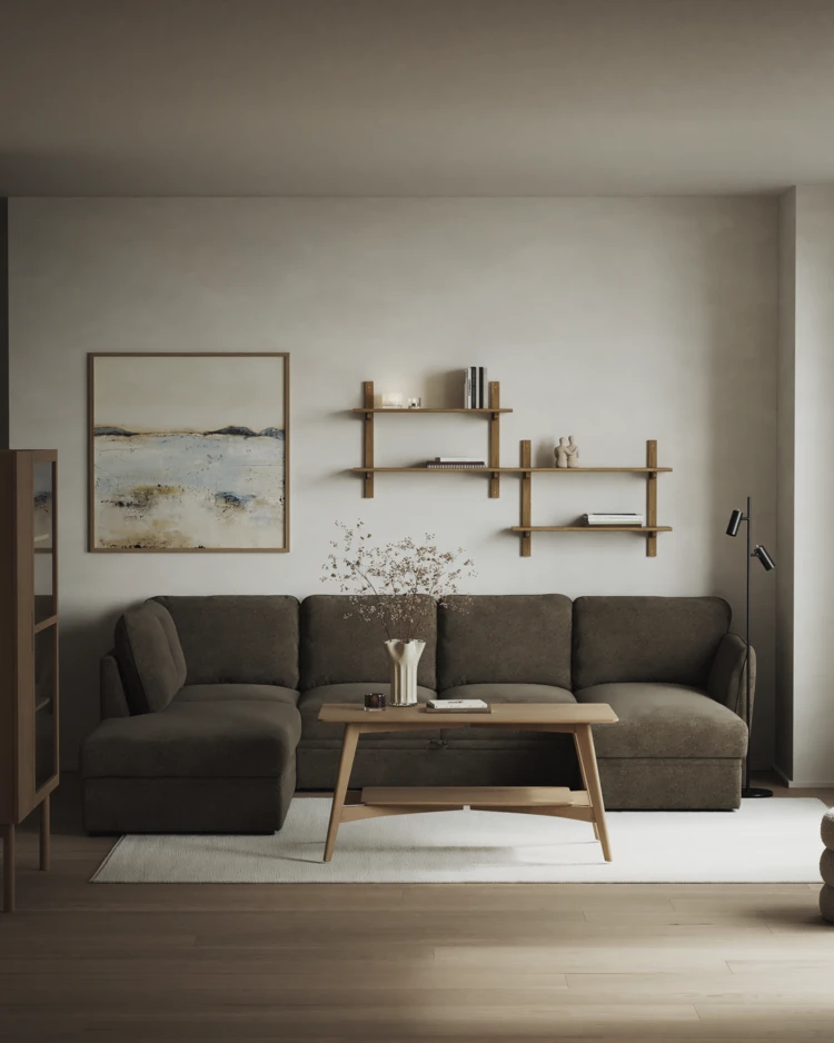 Öland - Bäddsoffa med divan vänster och schäslong höger - inspiration