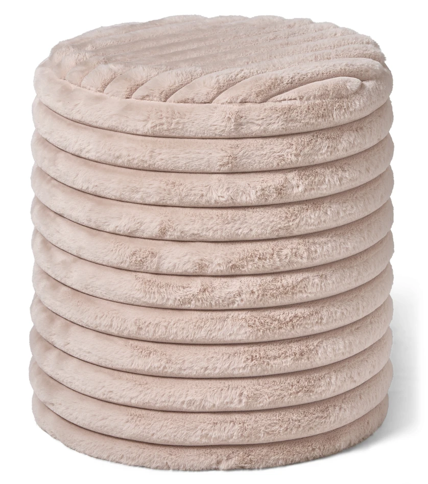 Furly - Puff, Ø 38 cm - Rosa