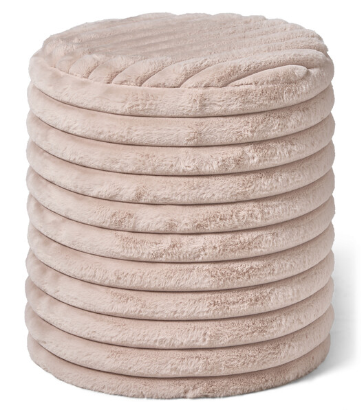 Furly - Puff, Ø 38 cm - Rosa