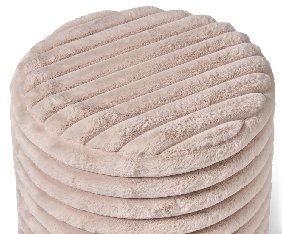 Furly - Puff, Ø 38 cm - Rosa