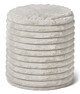 Furly - Puff, Ø 38 cm - Vit