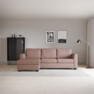 Friday - 3-sits soffa med schäslong vänster - Rosa