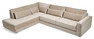 Hudson - 3-sits soffa med divan vänster - Beige