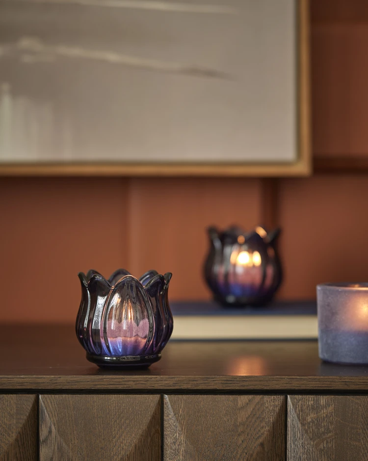 Isabel - Ljuslykta, glas H 6,8 Ø 7,2 cm - inspiration