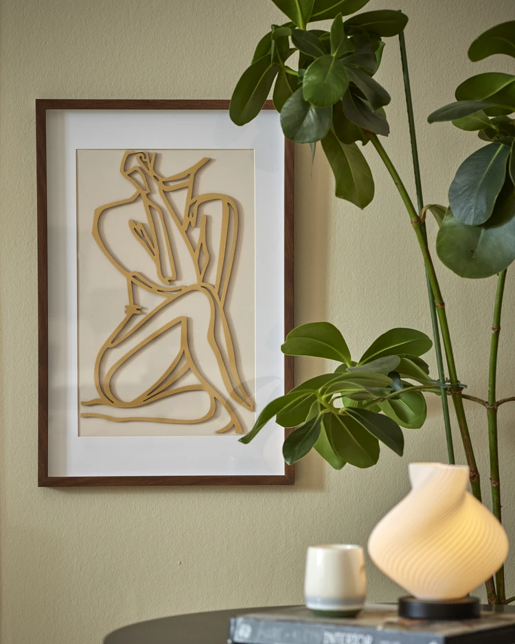 Lady 3D - Tavla, 40x60 cm - inspiration