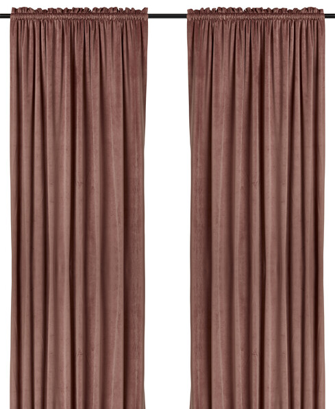 Gabrielle  - Gardin, 135x250 cm, 2-pack - Rosa