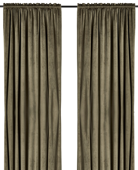 Gabrielle - Gardin, 135x250 cm, 2-pack - Grön