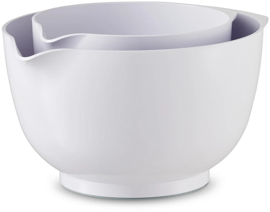 Margrethe - Skål med lock, 2-pack - Vit