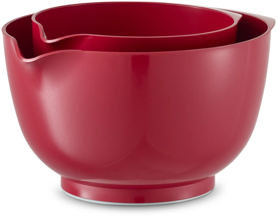 Margrethe - Skål med lock, 2-pack - Röd