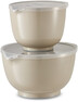 Margrethe - Skål med lock, 2-pack - Beige