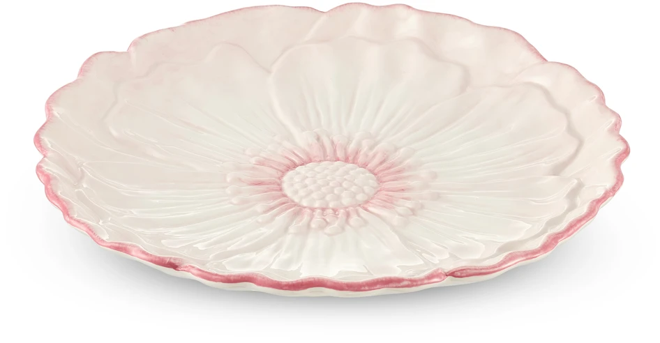 Rosa - Fat, H 3,8 Ø 30,5 cm - Rosa