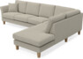 Eden - 3-sits soffa med divan - Brun