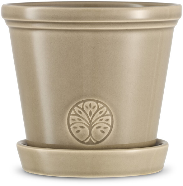 Saltsjö - Kruka, H 13 Ø 14 cm - Beige