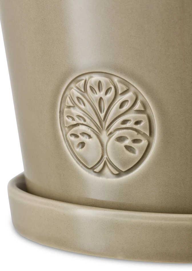 Saltsjö - Kruka, H 16 Ø 17 cm - Beige